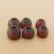 3 Pairs Grey-Red Silicone Eartips(SML)