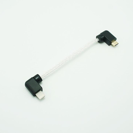Micro USB to Lightning Silver-plated Cable