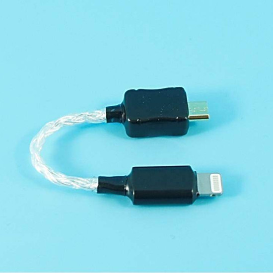 Lightning to Micro USB Pure Silver Cable  For COZOY/Shozy